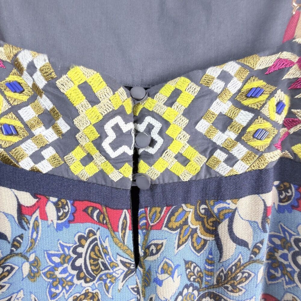 anthropologie one september cosima embroidered dress small boho - Picture 10 of 10